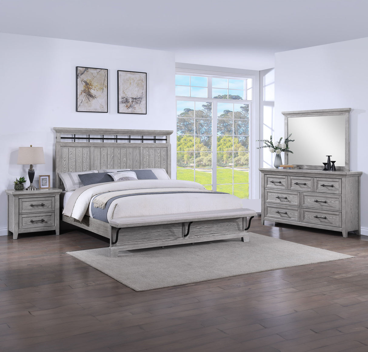 Beckett - Bedroom Set Gray by Crown Mark | Bel Furniture