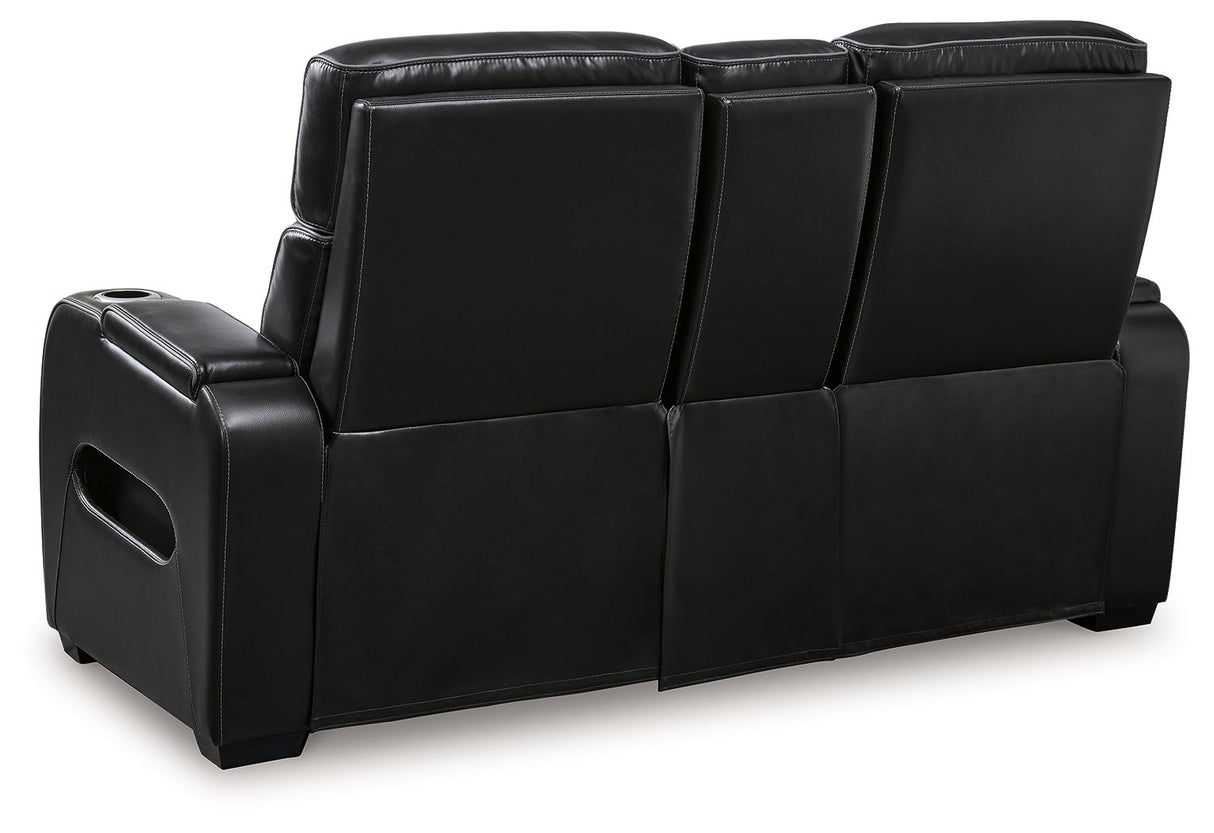 Boyington - Black - 2 Pc. - Power Reclining Sofa And Loveseat by Signature Design by Ashley® | Bel Furniture