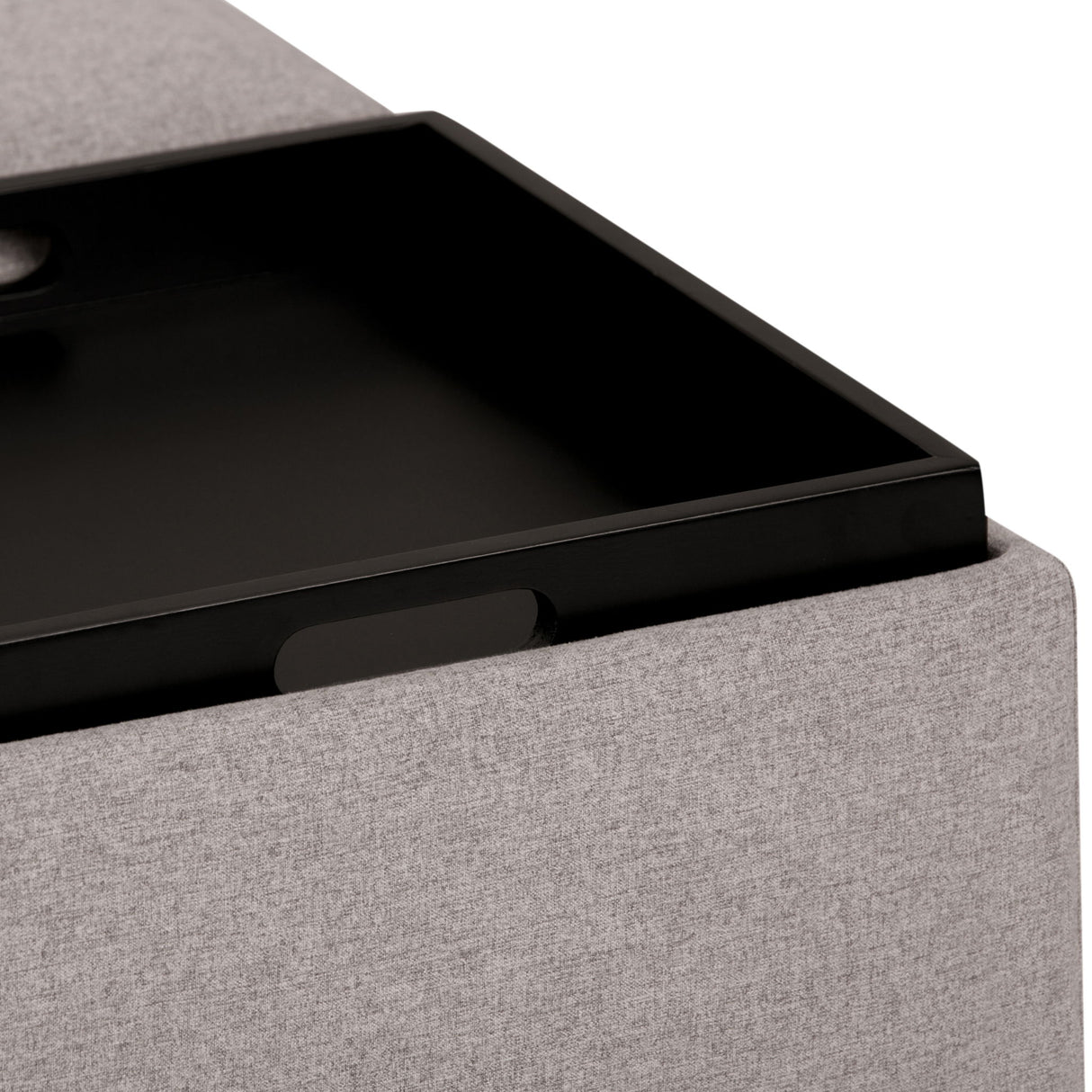 Avalon - Square Coffee Table, Storage Ottoman by Simpli-Home | Bel Furniture