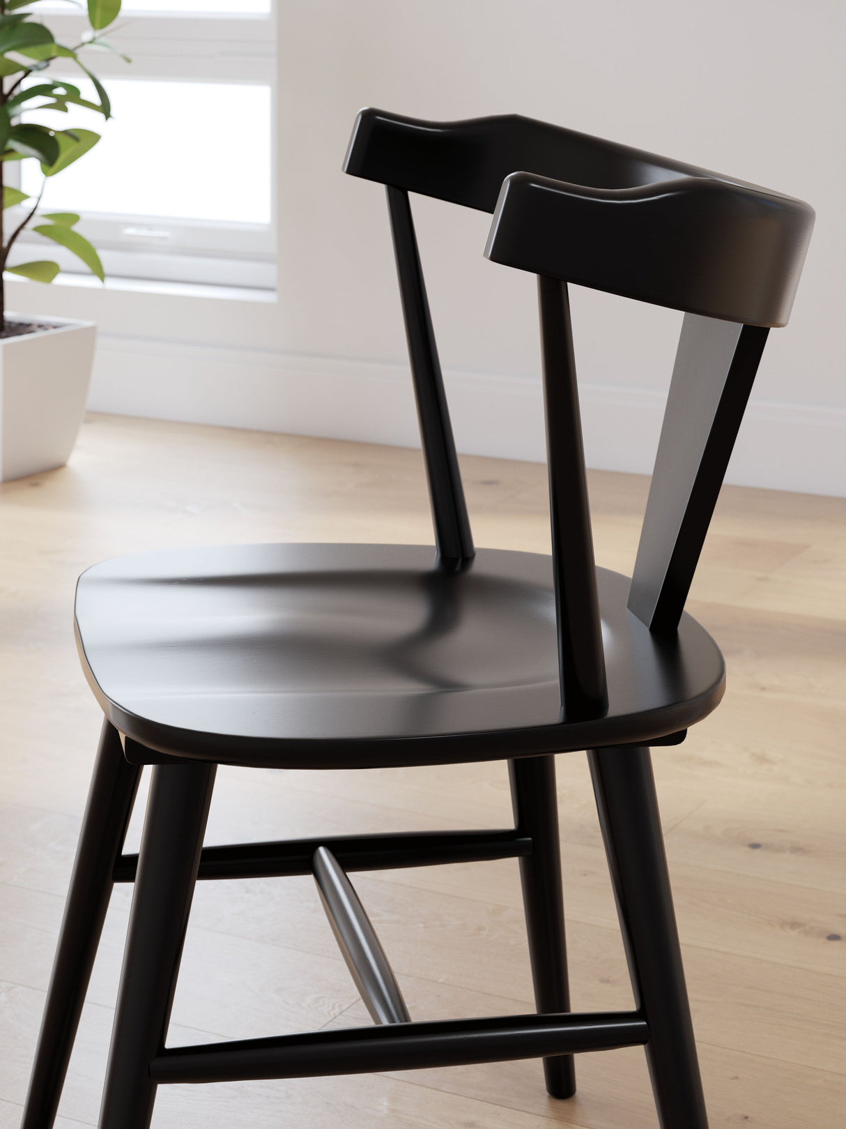 Gretlynn - Black - Dining Room Side Chair (Set of 2) by Signature Design by Ashley® | Bel Furniture