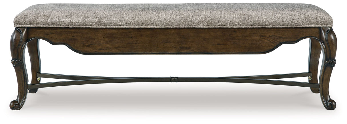 Maylee - Dark Brown - Upholstered Storage Bench by Signature Design by Ashley® | Bel Furniture