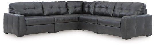 Brindley Pier - Sectional Black 5-Piece Sectional by Signature Design by Ashley® | Bel Furniture