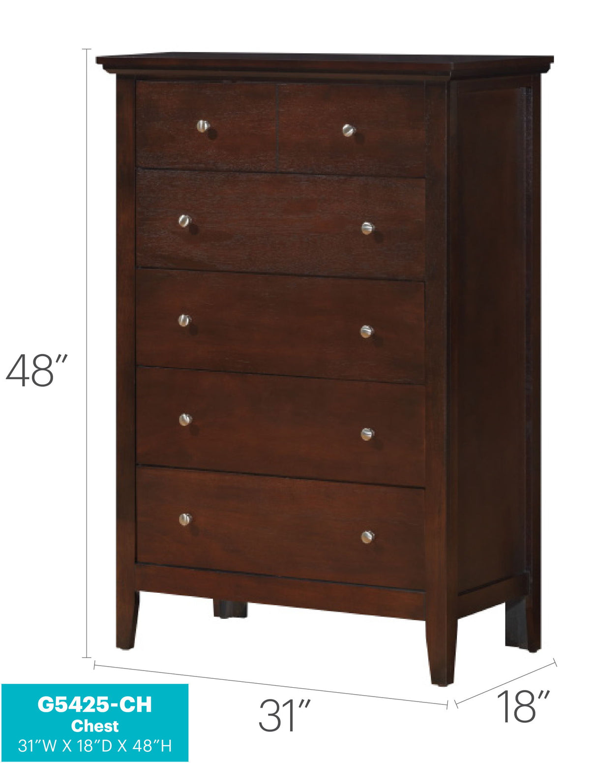 Chic Storage Chest - Cappuccino by Glory Furniture | Bel Furniture