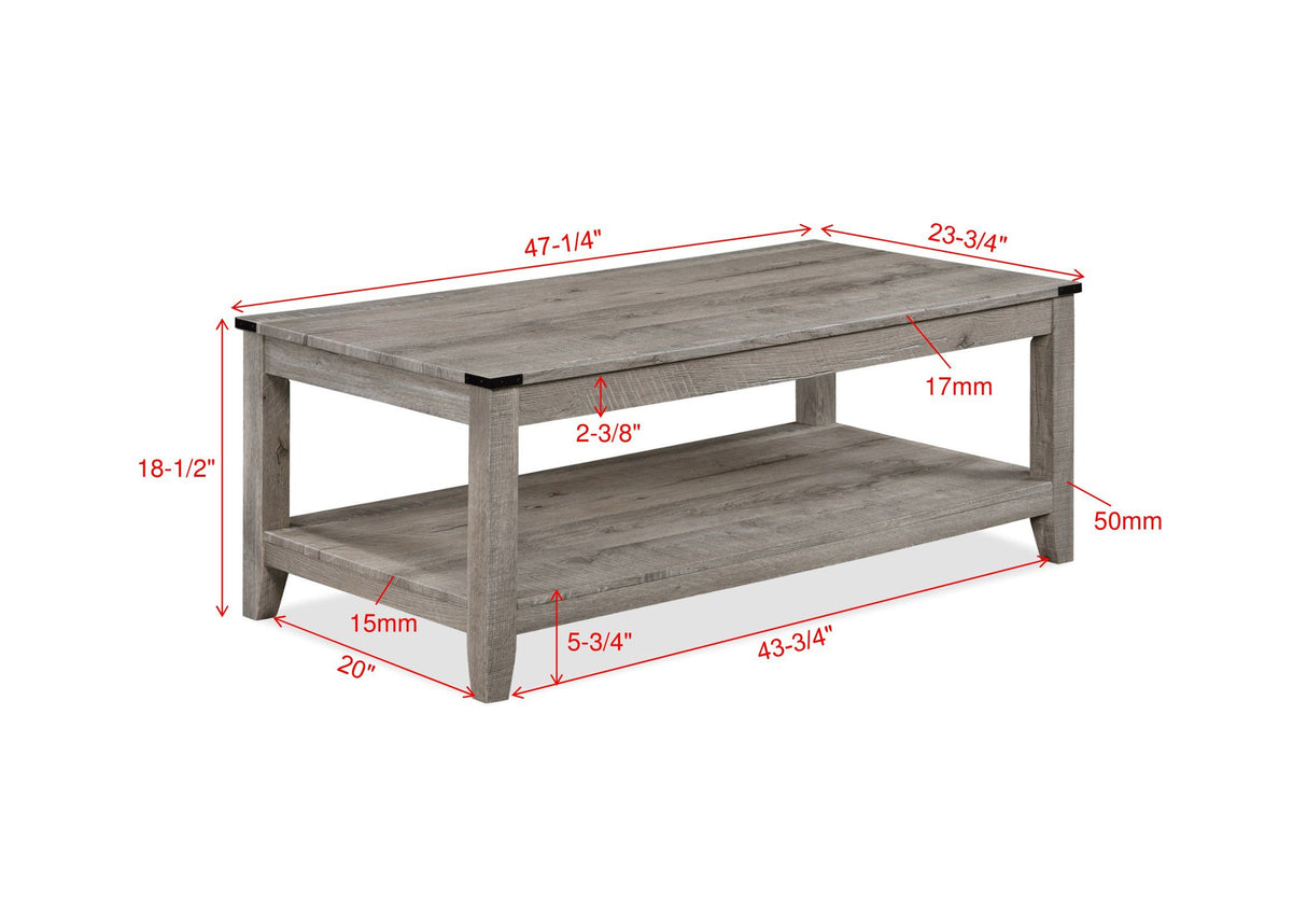 Milton - 3 Piece Cocktail Set - Gray by Crown Mark | Bel Furniture