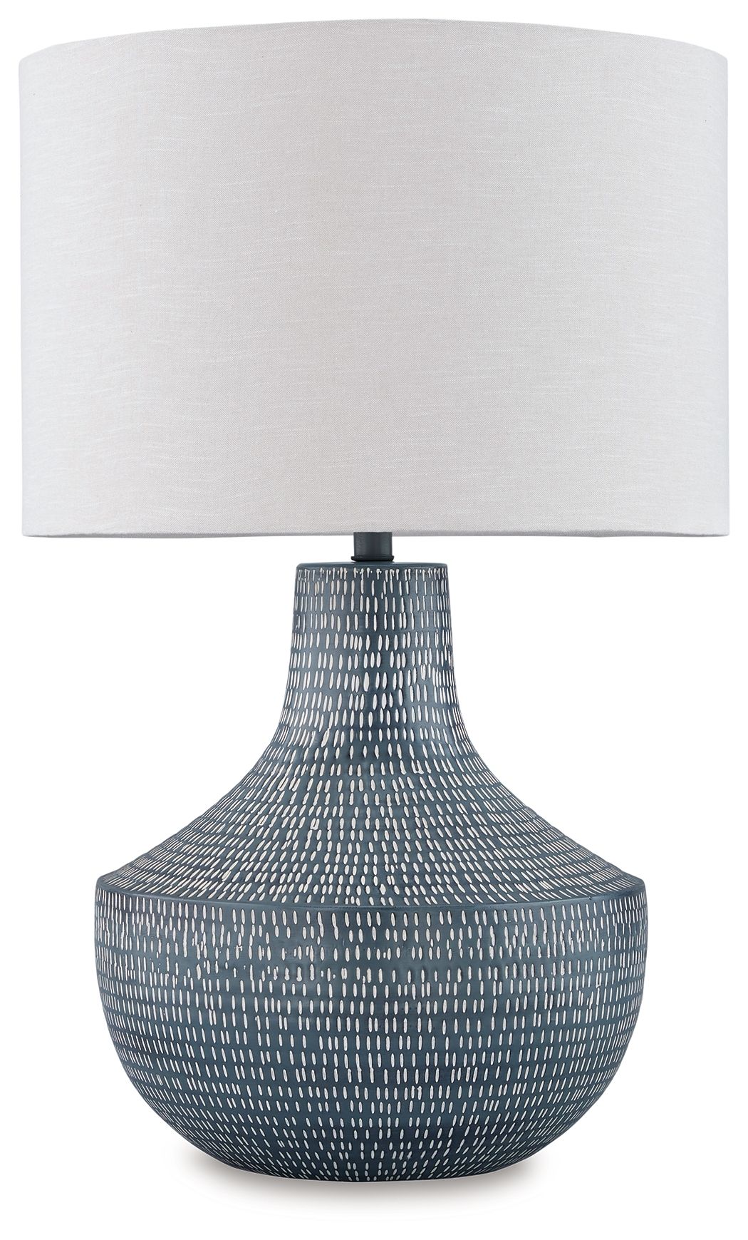 Schylarmont - Antique Gray / White - Metal Table Lamp by Signature Design by Ashley® | Bel Furniture