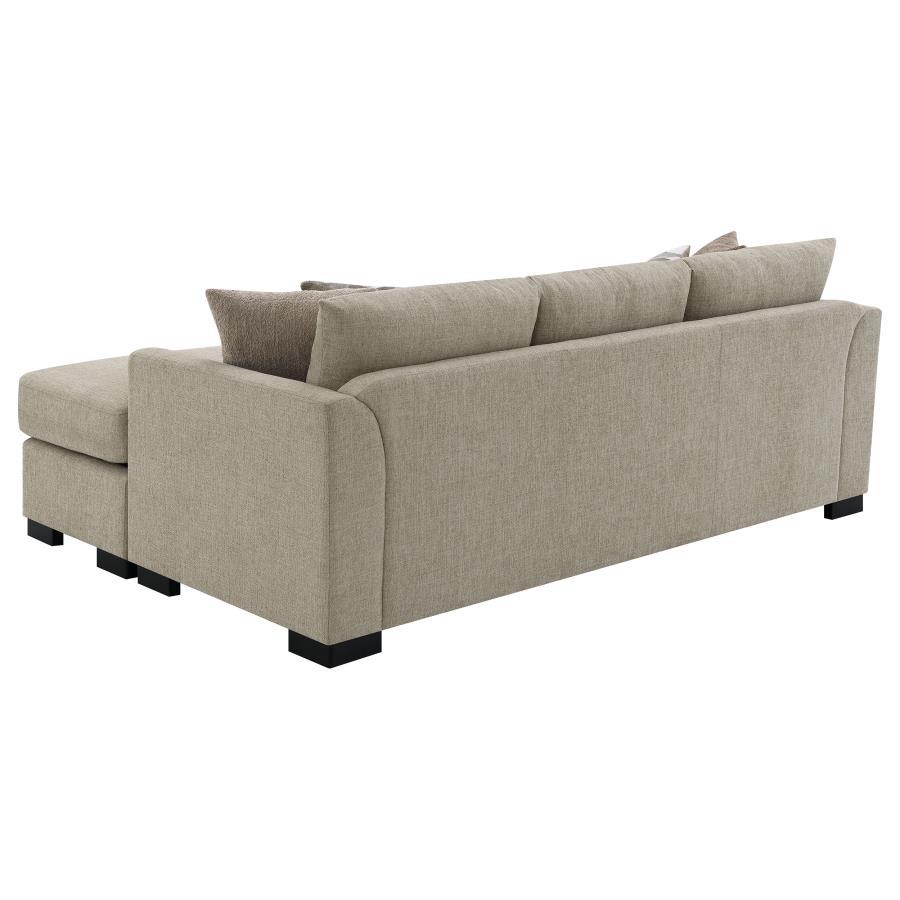 Storey - Upholstered Sleeper Sectional Chaise Sofa by CoasterEveryday | Bel Furniture