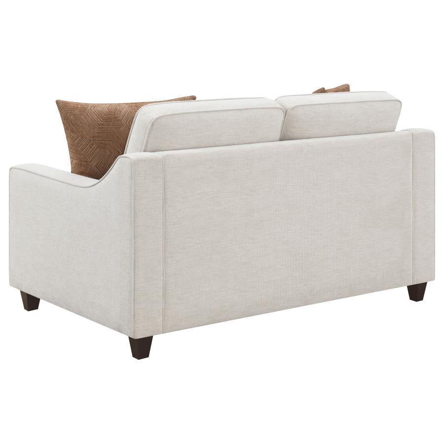 Christine - Upholstered Sloped Arm Sofa Set by CoasterElevations | Bel Furniture