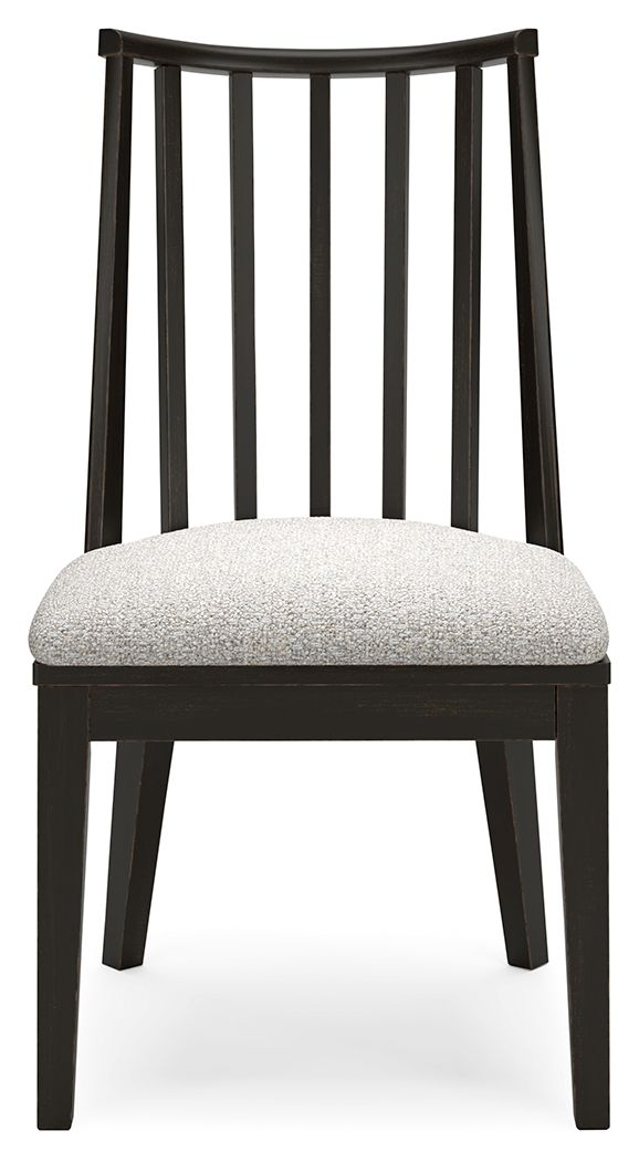 Galliden - Black - Dining Upholstered Side Chair (Set of 2) by Signature Design by Ashley® | Bel Furniture