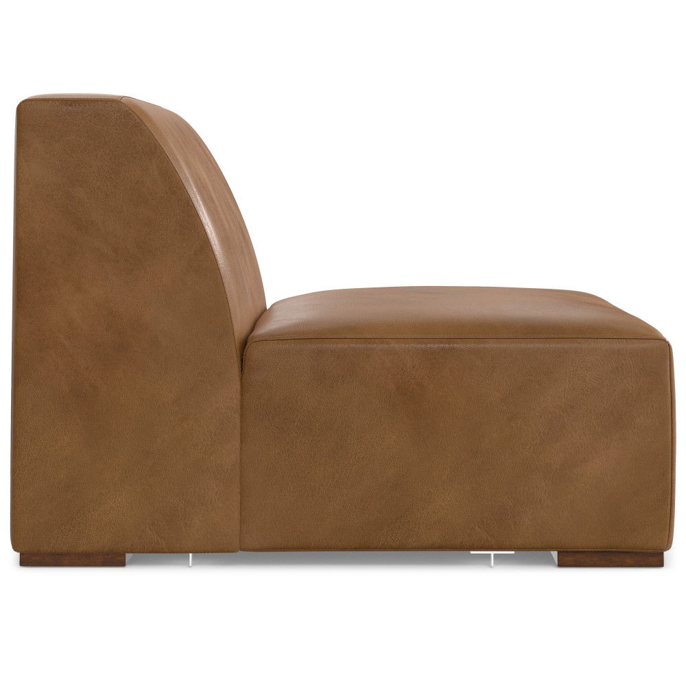 Rex - Center Sofa Module - Brown by Simpli-Home | Bel Furniture