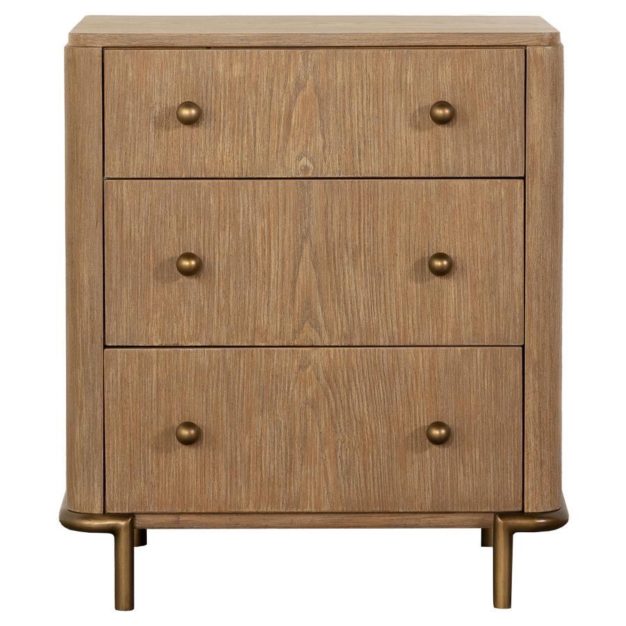 Arini - 3-Drawer Nightstand by CoasterElevations | Bel Furniture
