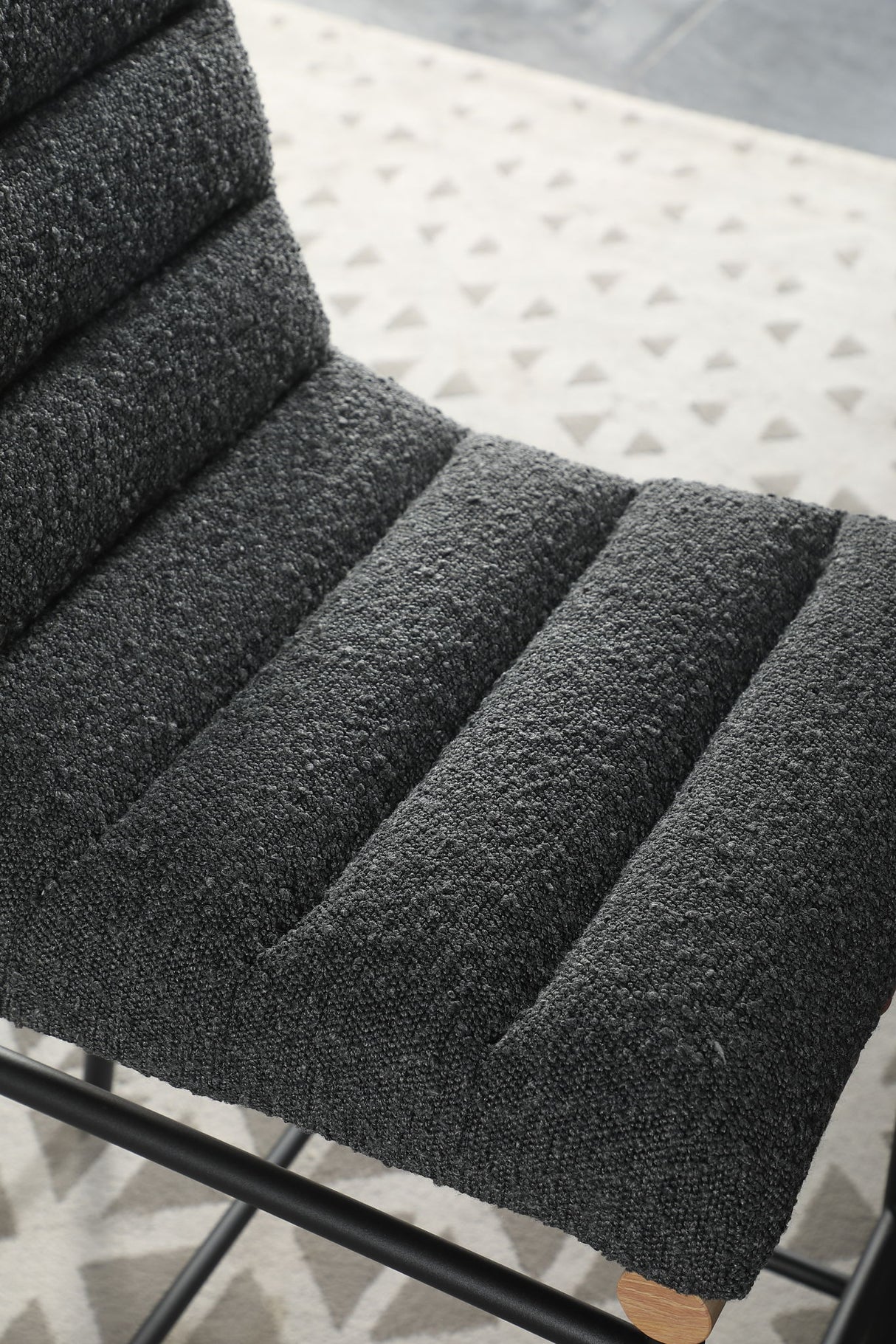 Lahni - 17" Boucle Fabric Counter Height Chair by Lilola Home | Bel Furniture