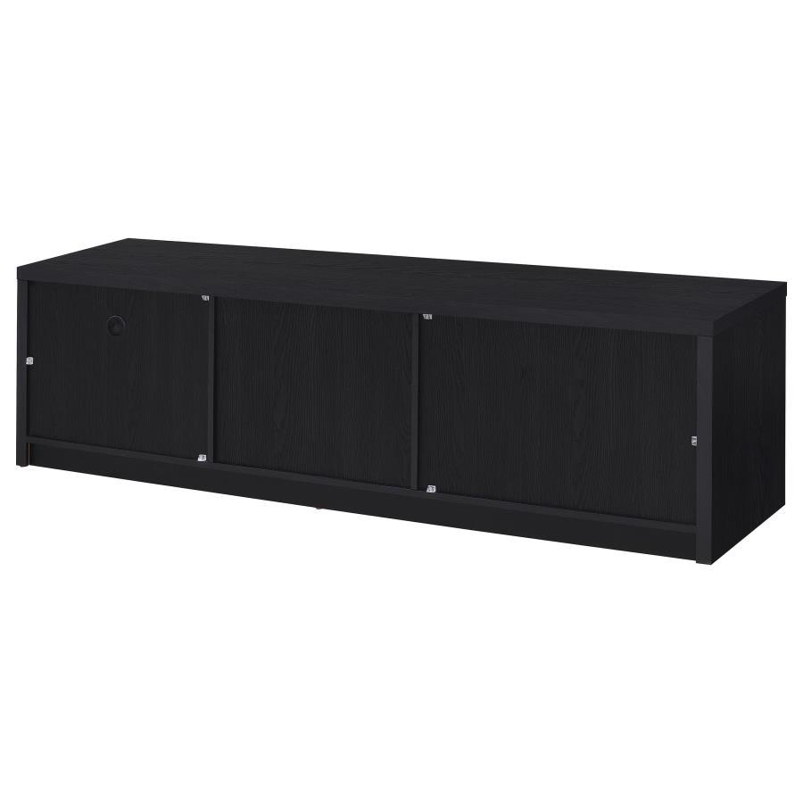 Murray - 70" 2-Door TV Stand Media Console - Black by Coaster Fine Furniture | Bel Furniture