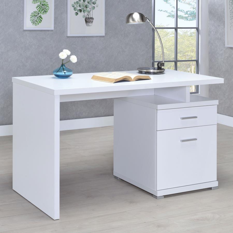 Irving - 2-Drawer Office Computer Desk by CoasterEveryday | Bel Furniture