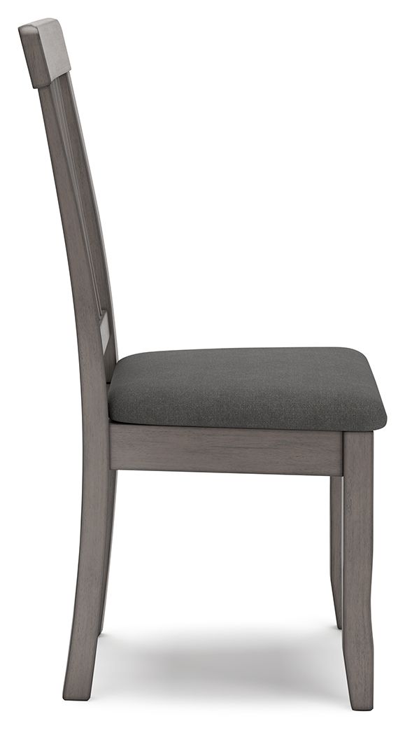 Shullden - Gray - Dining Room Side Chair (Set of 2) by Signature Design by Ashley® | Bel Furniture