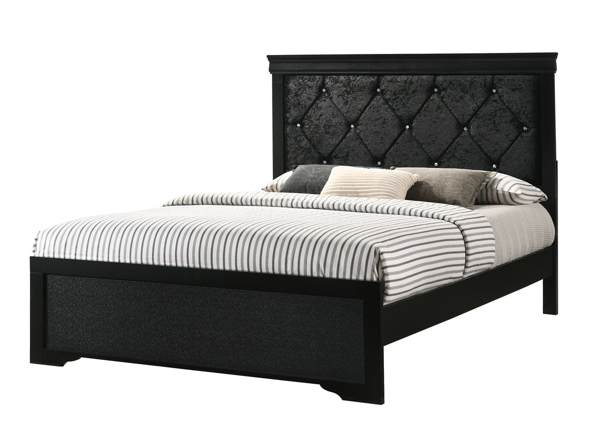 Amalia - Bed Black California King by Crown Mark | Bel Furniture