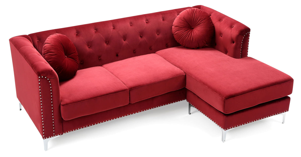 Soft Velvety Micro Suede Sofa Chaise