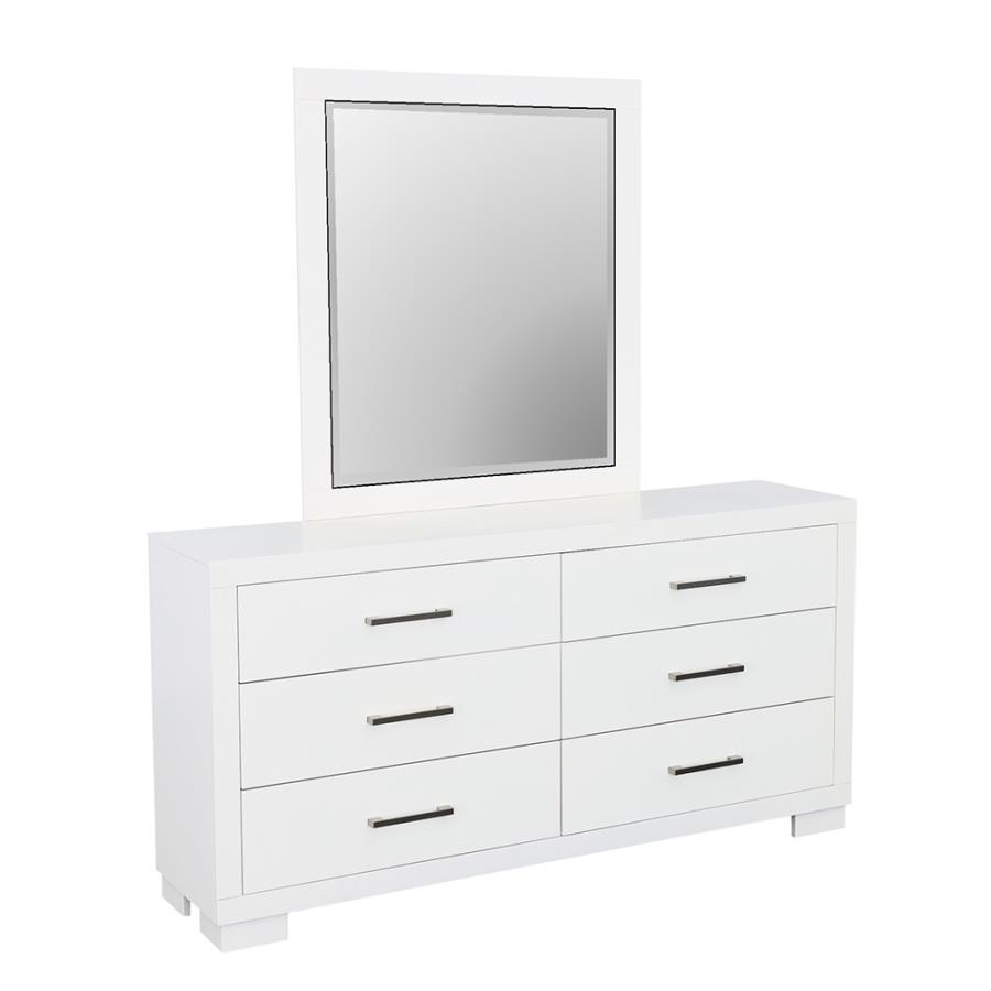 Jessica - Dresser Mirror by CoasterEssence | Bel Furniture
