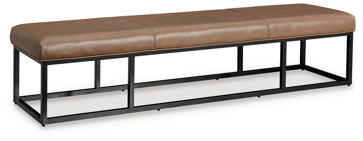Joston - Caramel - Accent Bench by Signature Design by Ashley® | Bel Furniture