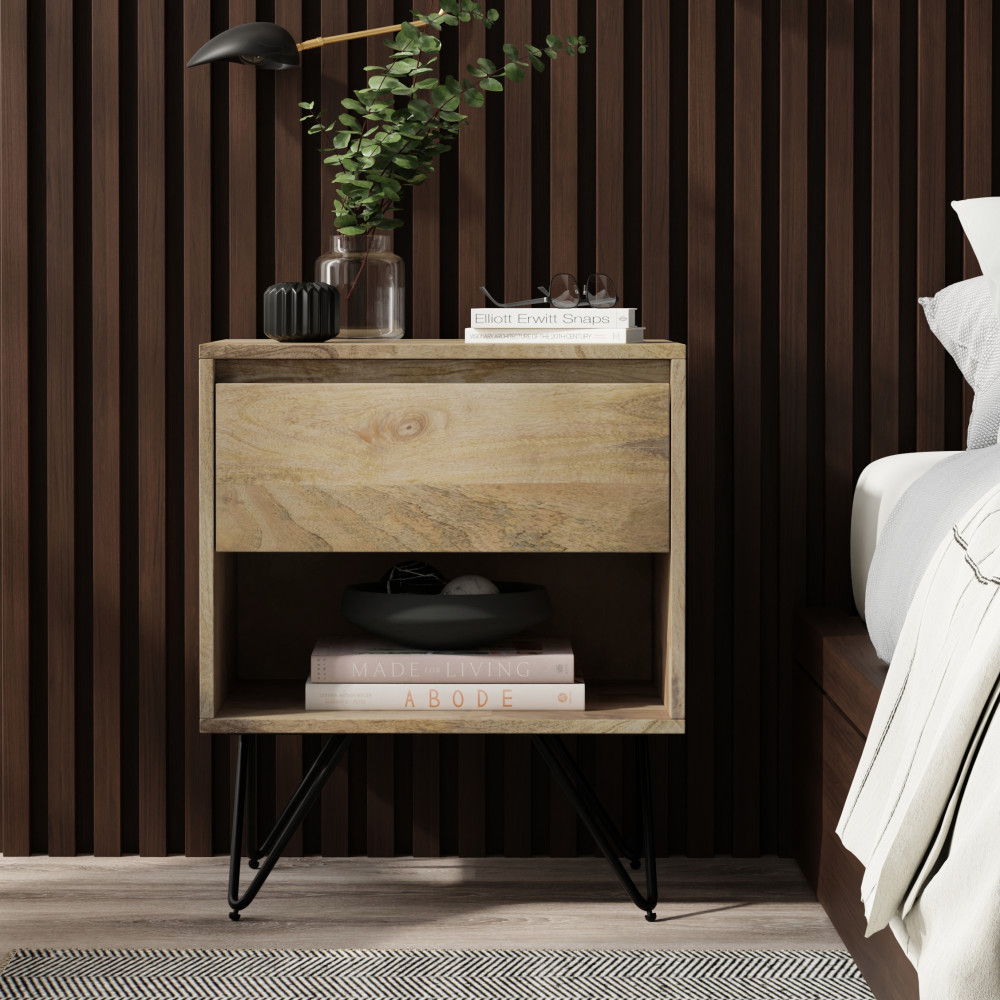 Hunter - Nightstand - Natural by Simpli-Home | Bel Furniture
