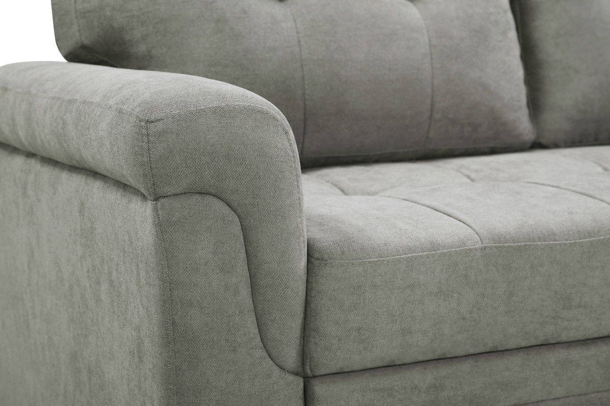 Lucca - Linen Reversible Sleeper Sectional Sofa With Storage Chaise