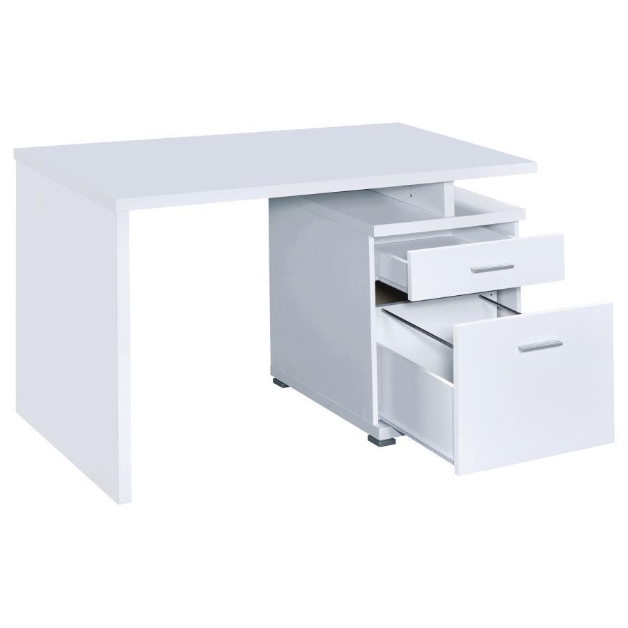 Irving - 2-Drawer Office Computer Desk by CoasterEveryday | Bel Furniture