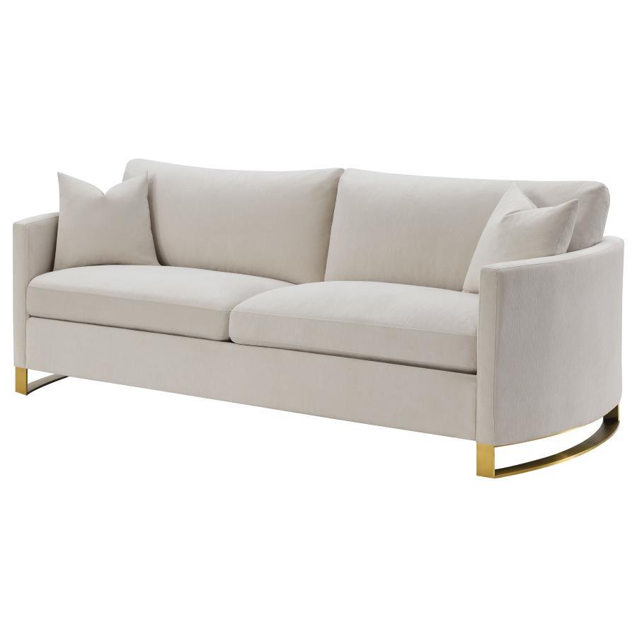 Corliss - Upholstered Arched Arm Sofa by CoasterElevations | Bel Furniture