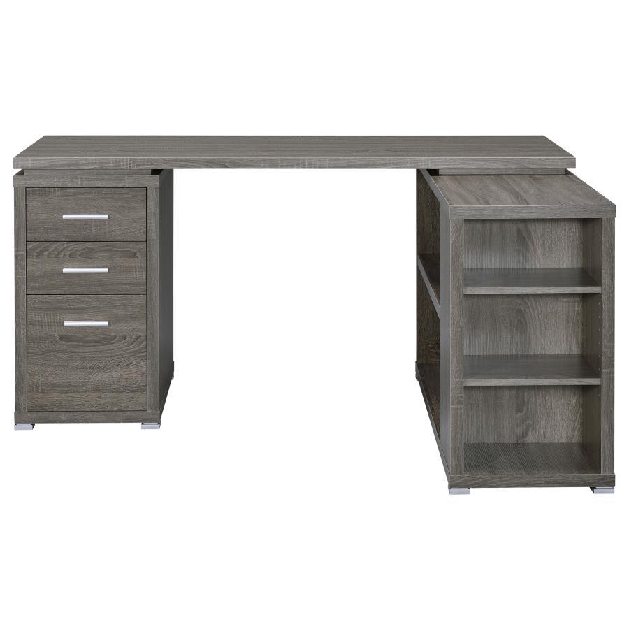 Yvette - 3-Drawer L-Shape Computer Desk by CoasterEveryday | Bel Furniture