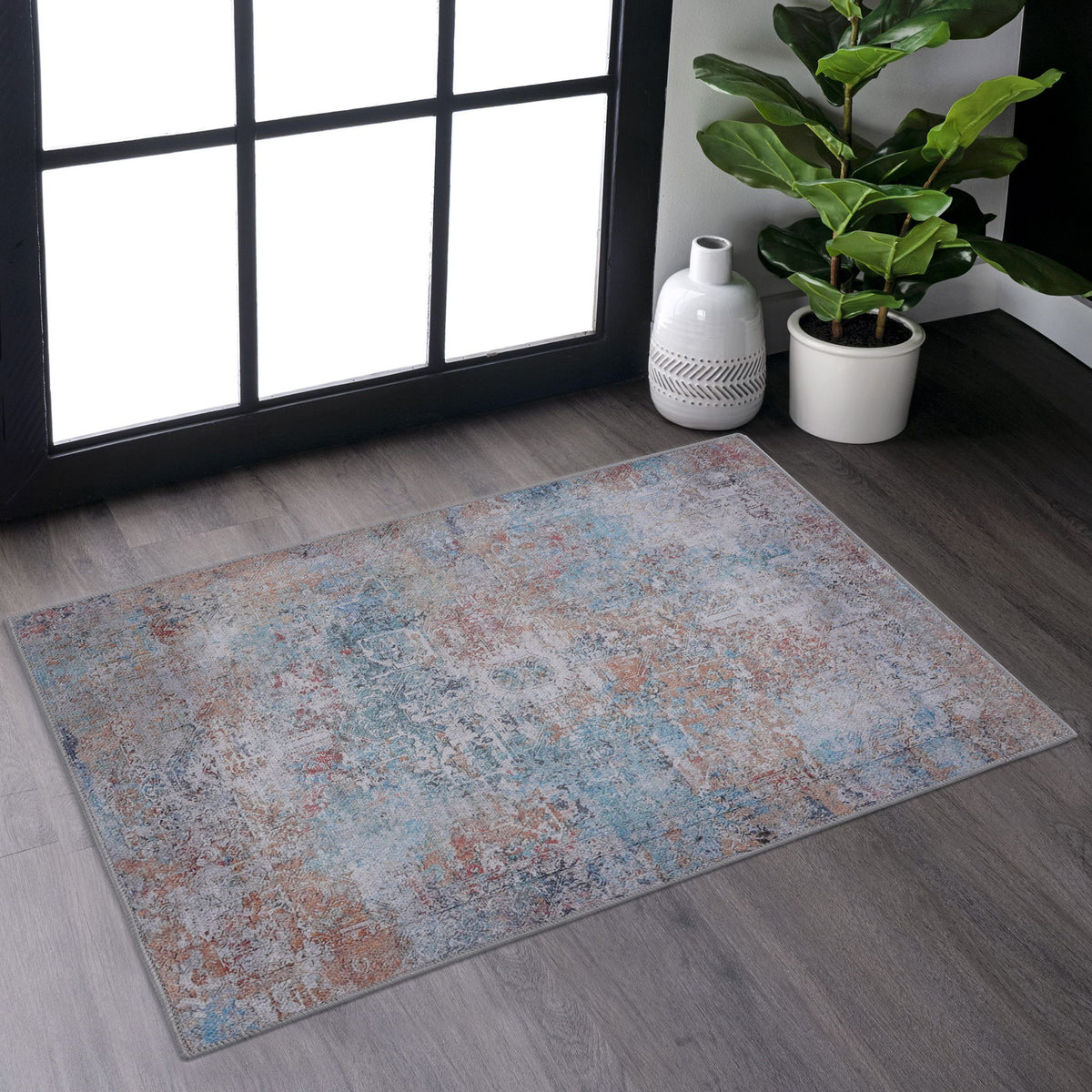Maval - 2' X 3' Washable Area Rug - Yellow
