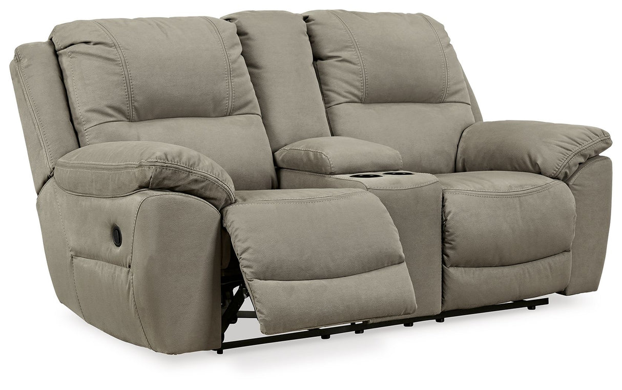 Next-Gen Gaucho - DBL Rec Loveseat w/Console - Putty