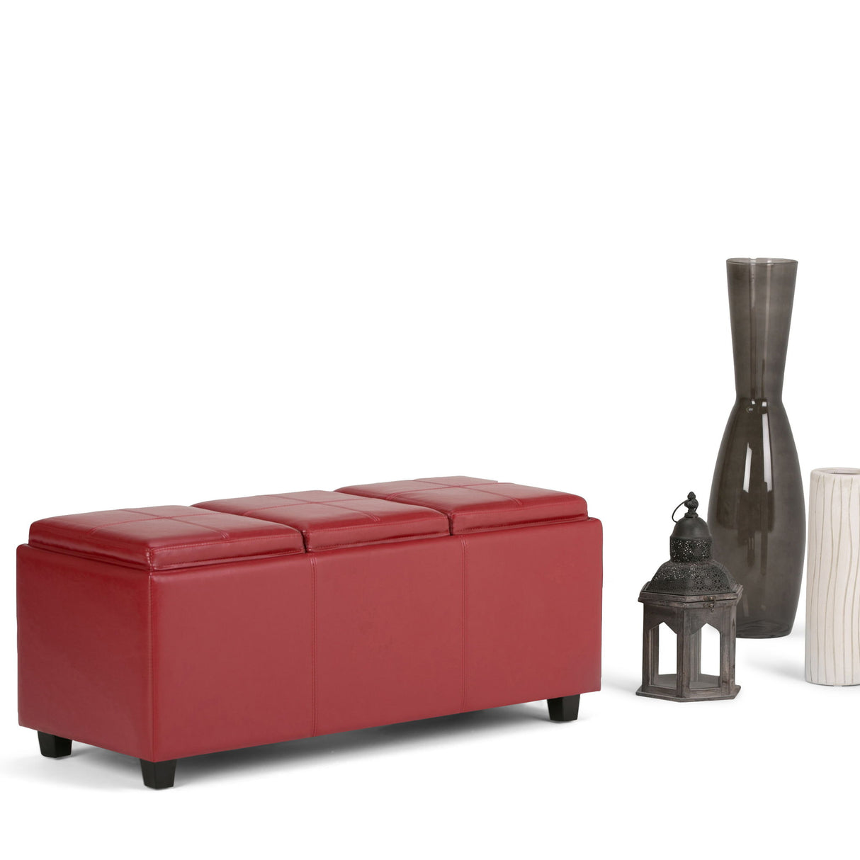 Avalon - Upholstered Storage Ottoman by Simpli-Home | Bel Furniture
