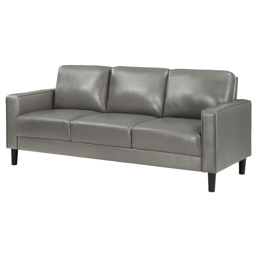 Ruth - Upholstered Track Arm Sofa by Coaster Fine Furniture | Bel Furniture