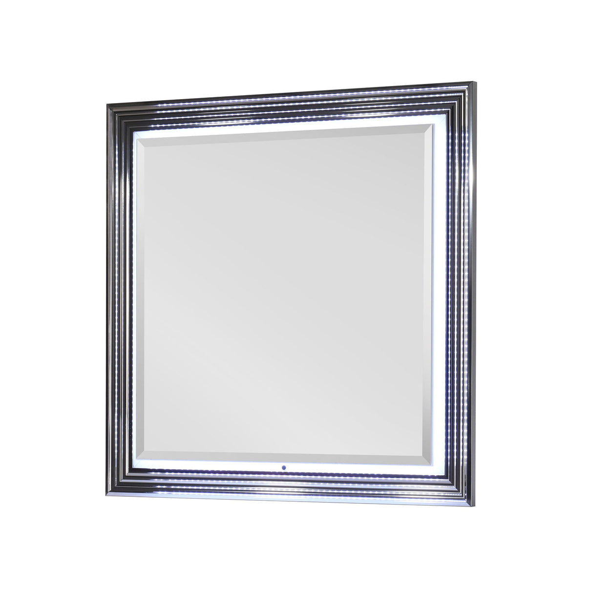 Moon - Smooth Mirror With LED - White