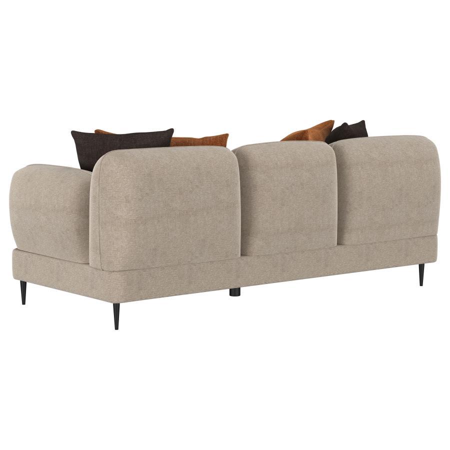 Jade - Chenille Upholstered Modern Track Arm Sofa