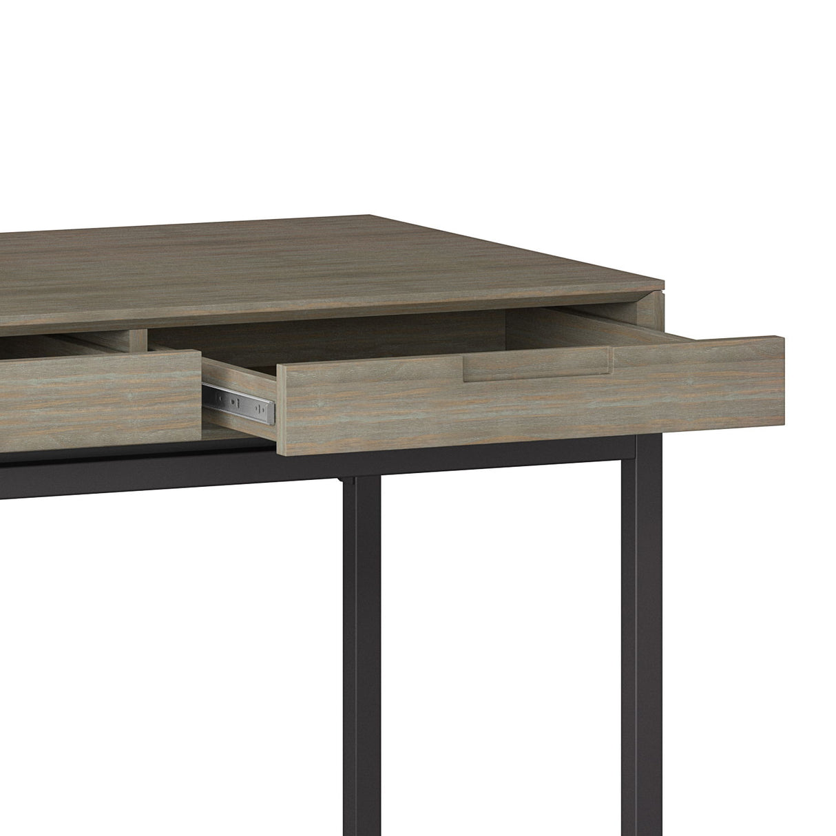 Banting - Mid Century Wide Desk, Handcrafted by Simpli-Home | Bel Furniture