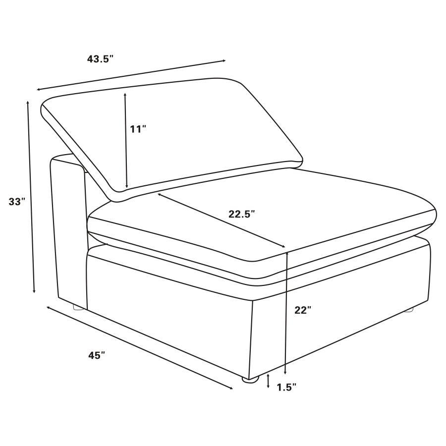 Raleigh - Boucle Upholstered Modular Sectional by Coaster Fine Furniture | Bel Furniture