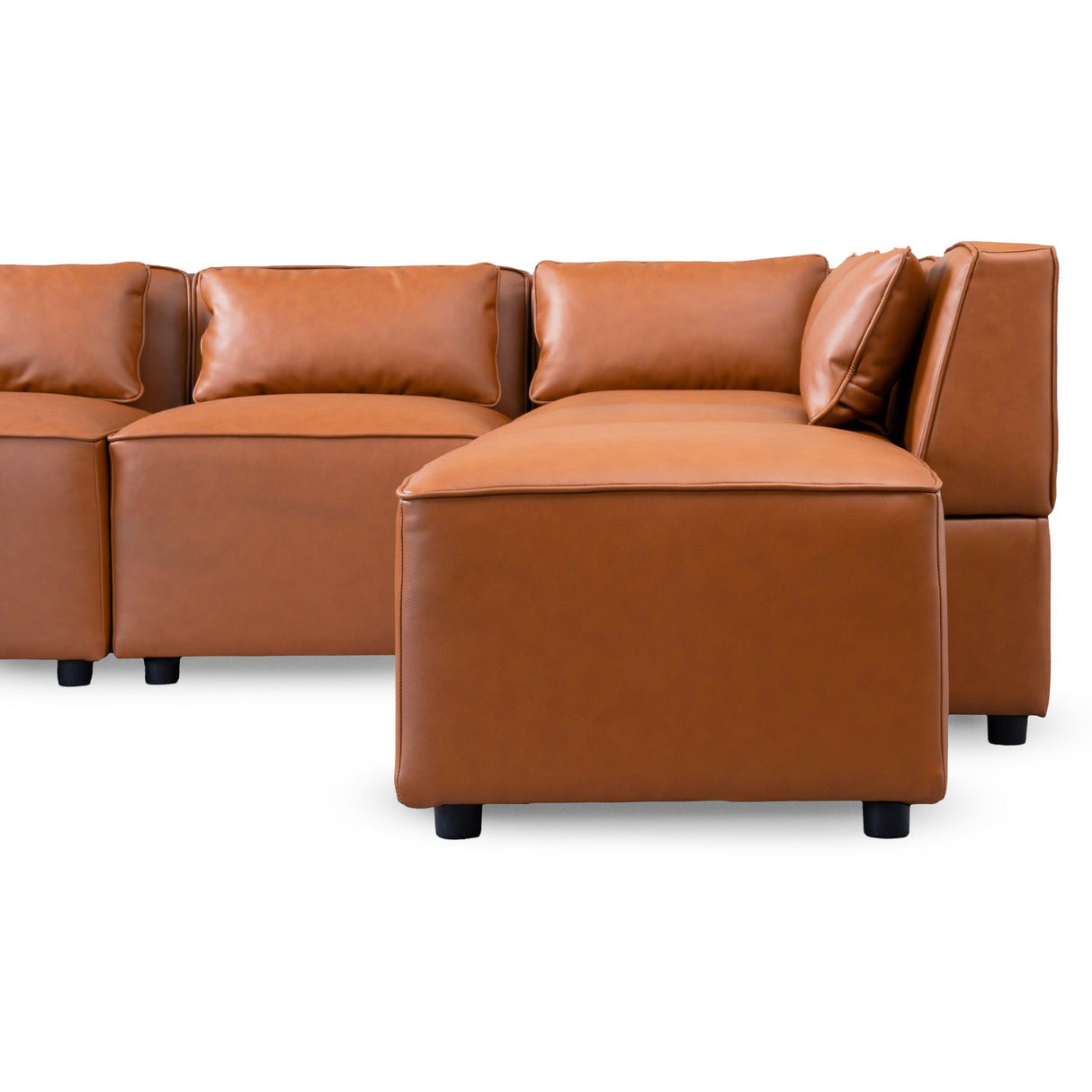 Wexford - Modular Sofa - Cognac by Ashcroft Furniture | Bel Furniture