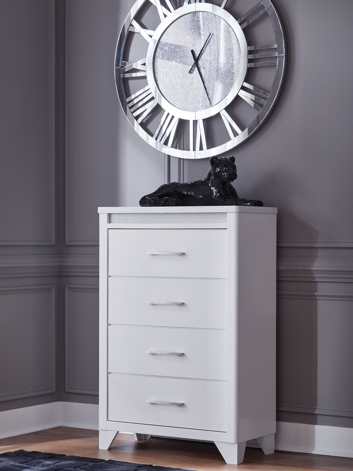 Jarlee - White - Four Drawer Chest by Signature Design by Ashley® | Bel Furniture