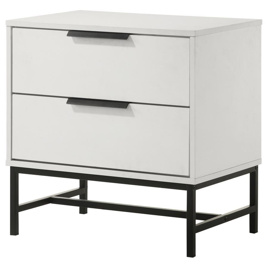 Sonora - 2-Drawer Nightstand Bedside Table - White by Coaster Fine Furniture | Bel Furniture