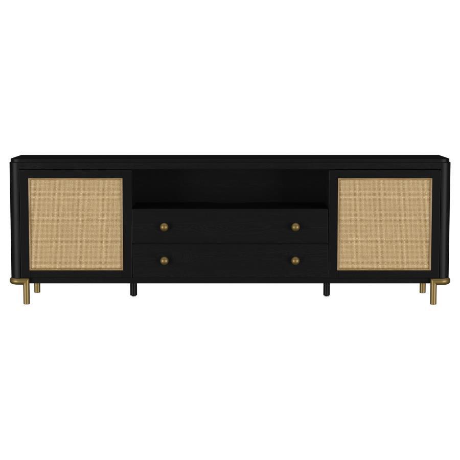 Arini - Rattan Cane 2-Door TV Stand Media Console by Coaster Fine Furniture | Bel Furniture
