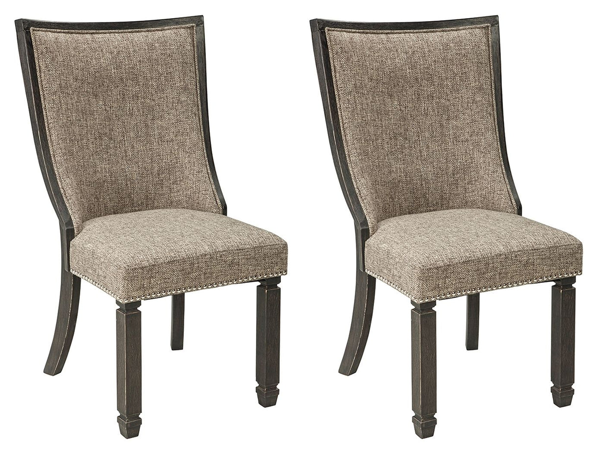 Tyler Creek - Black / Grayish Brown - Dining UPH Side Chair (Set of 2) - Framed Back by Signature Design by Ashley® | Bel Furniture