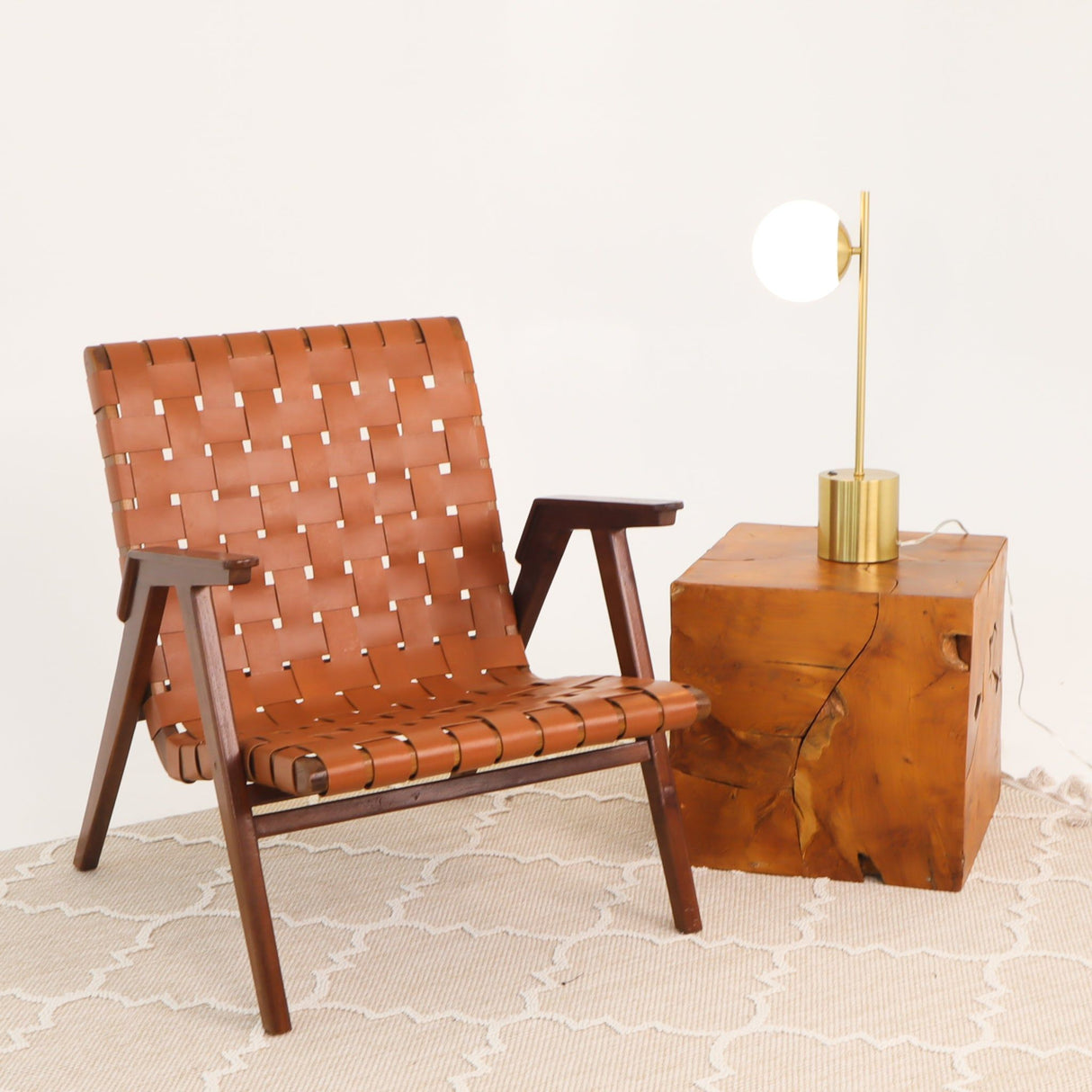 Ethereal - Modern Small Table Lamp, Desk Lamp Fixture With Globe Shade - Gold / White by Ashcroft Furniture | Bel Furniture