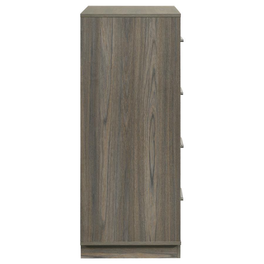 Fenwick - 4-Drawer Chest Of Drawers - Gray Oak by Coaster Fine Furniture | Bel Furniture