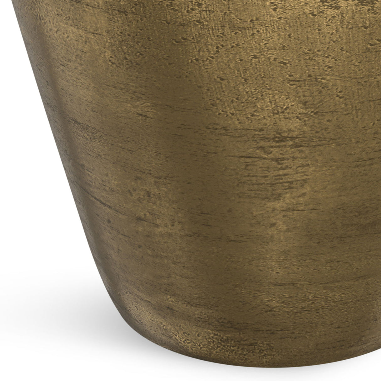 Cavan - Cast Aluminum Side Table - Antique Brass by Simpli-Home | Bel Furniture