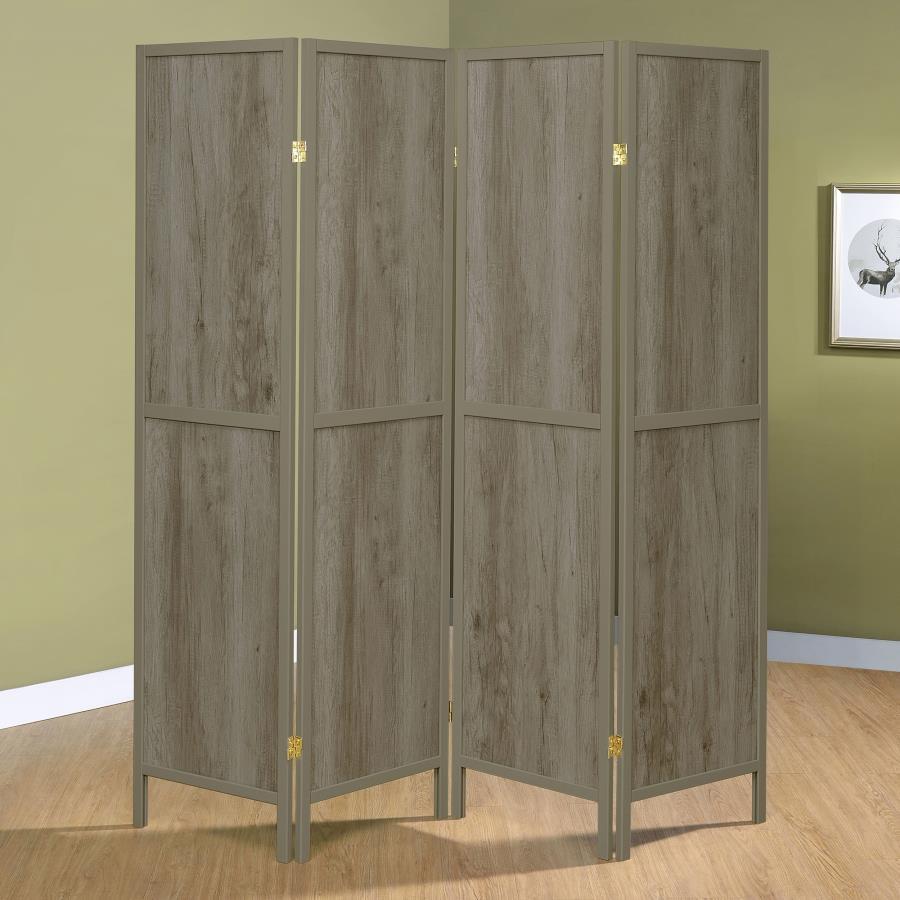 Deepika - 4-Panel Room Divider Folding Screen by CoasterEveryday | Bel Furniture