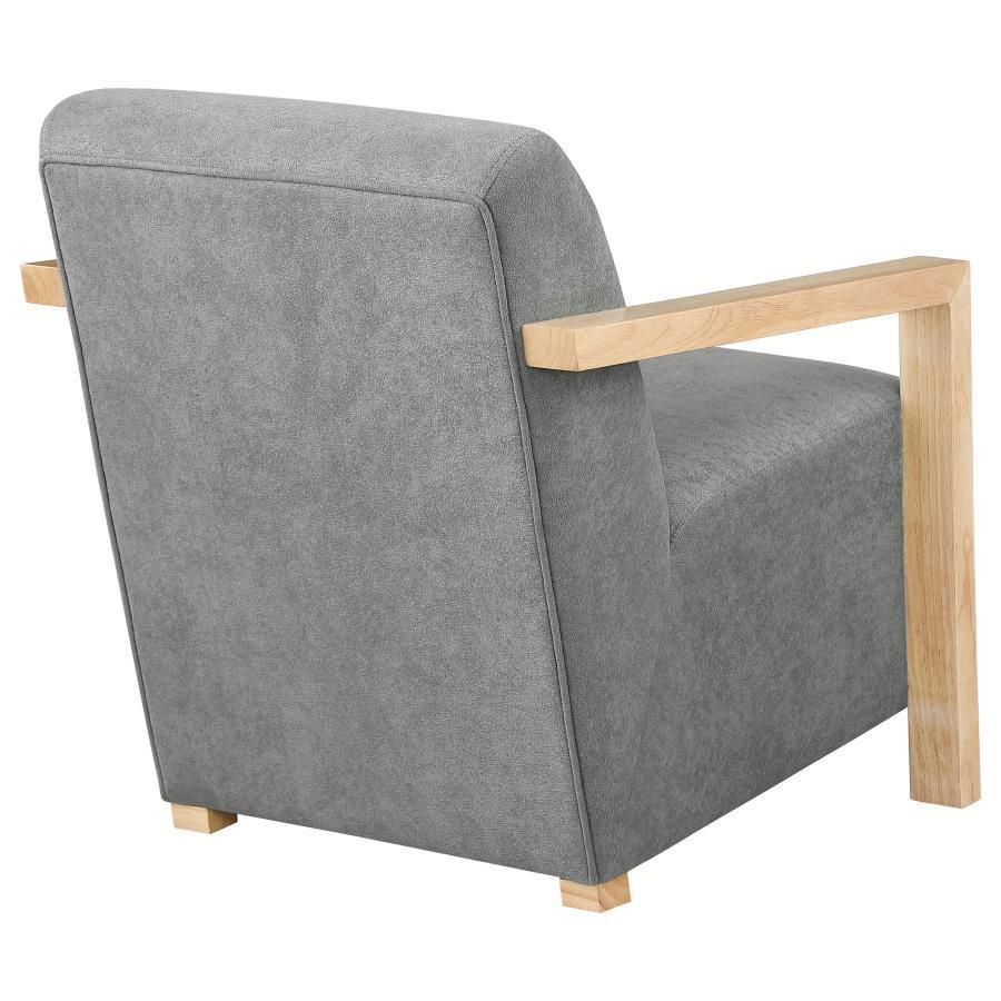 Diego - Upholstered Accent Arm Chair With Wood Arms by CoasterEveryday | Bel Furniture