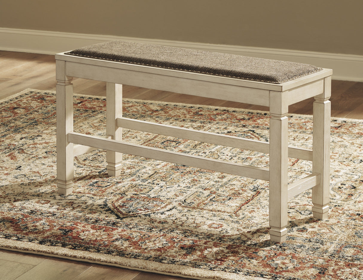 Bolanburg - Beige - DBL Counter UPH Bench by Signature Design by Ashley® | Bel Furniture