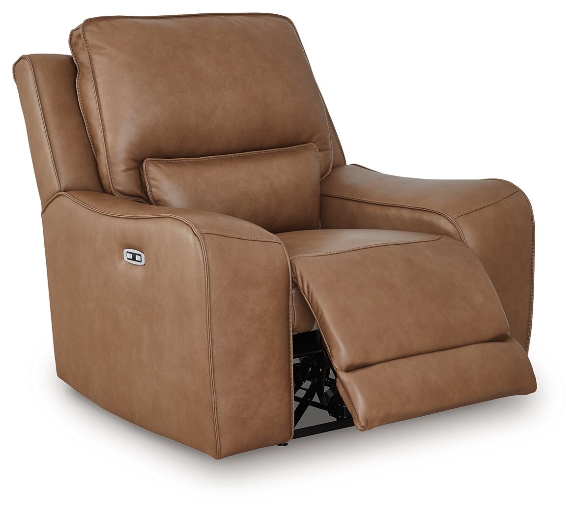 DeepWakes - Caramel - Power Recliner / Adjustable Headrest by Signature Design by Ashley® | Bel Furniture