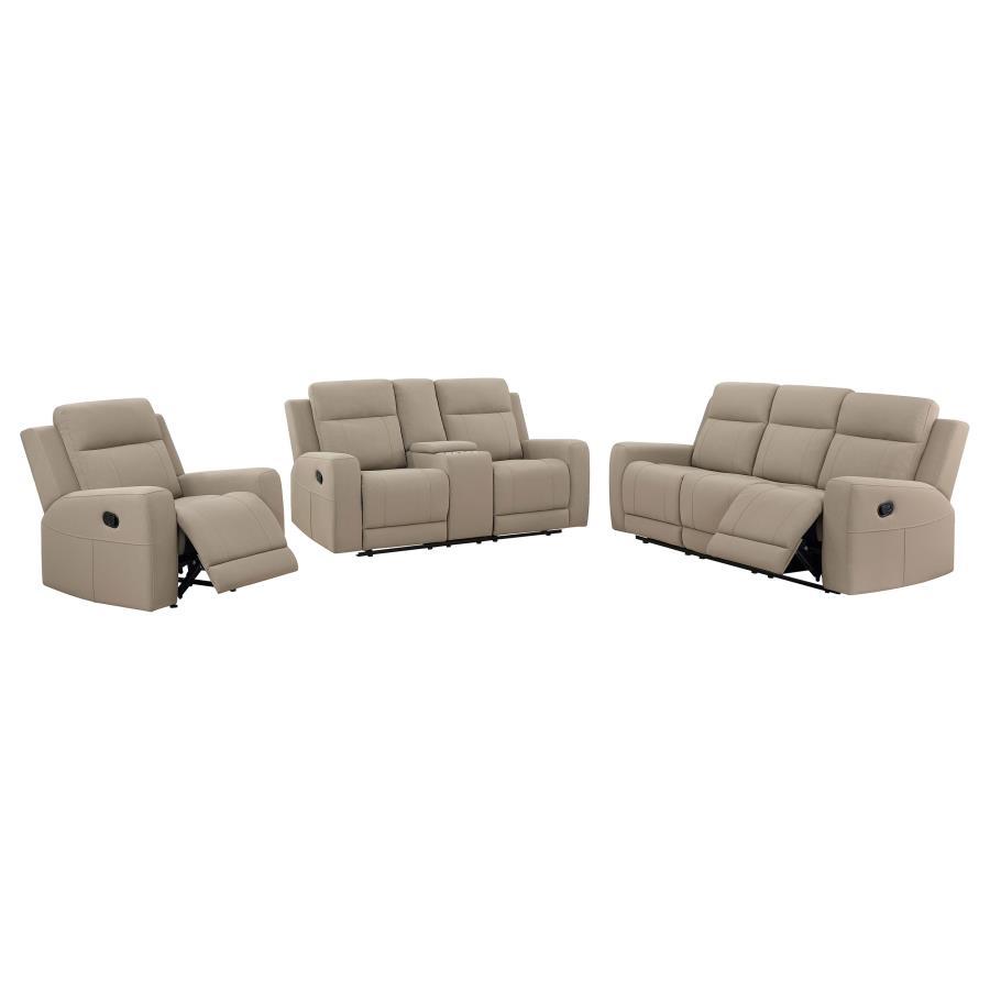Brentwood - Upholstered Reclining Sofa Set by Coaster Fine Furniture | Bel Furniture