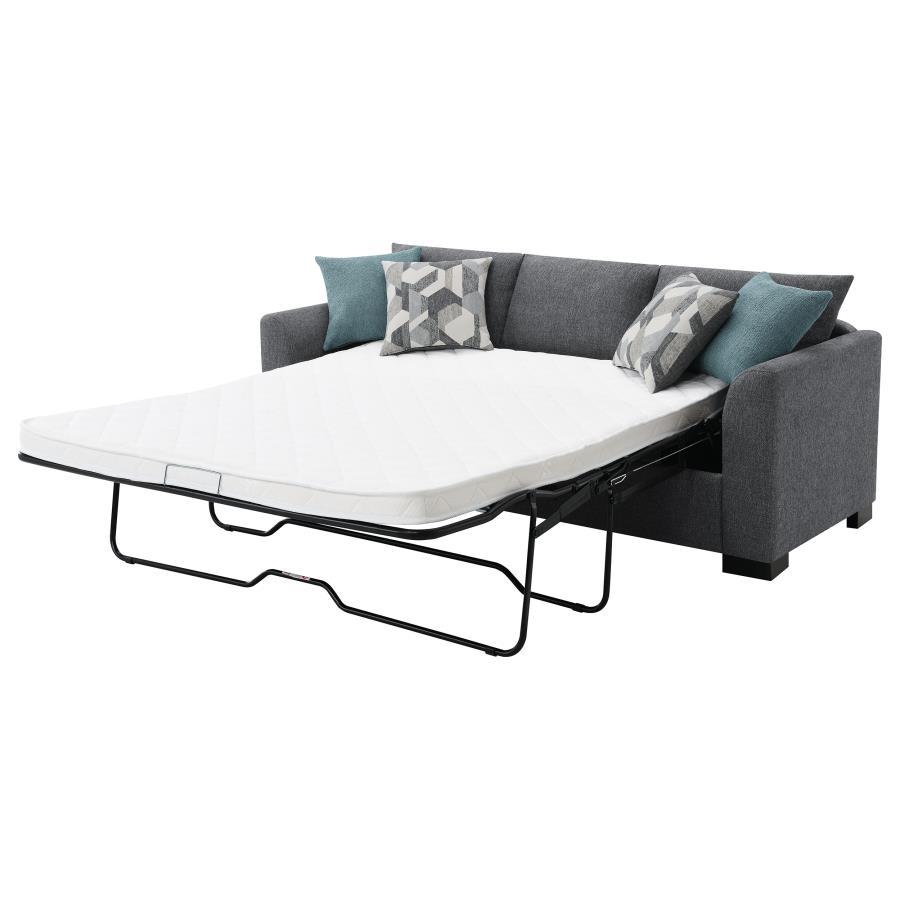 Storey - Upholstered Sleeper Sectional Chaise Sofa by CoasterEveryday | Bel Furniture