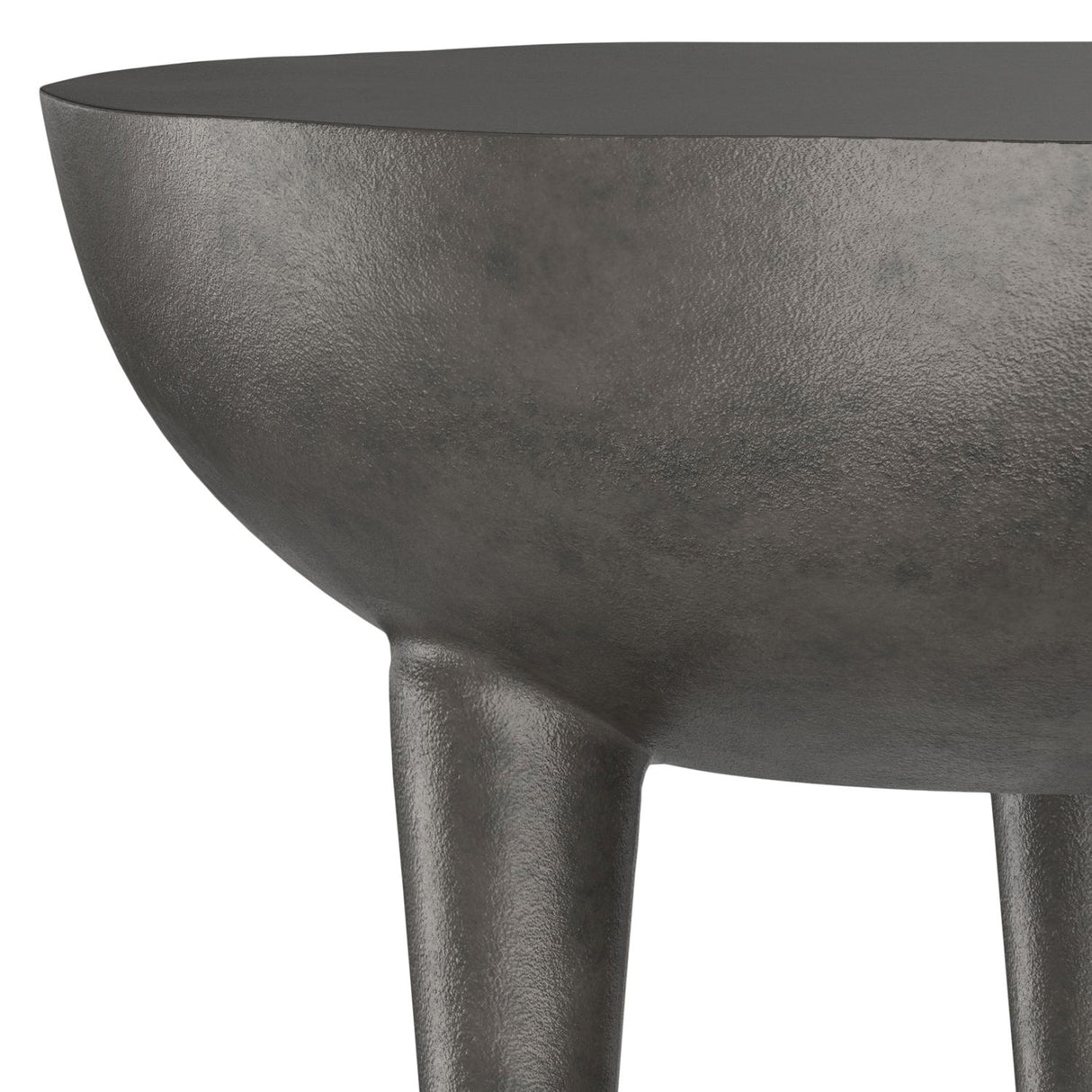 Otto - Cast Aluminum Side Table - Black by Simpli-Home | Bel Furniture